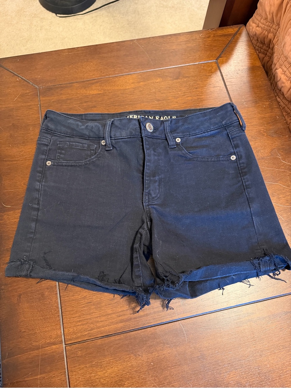 Black American Eagle Denim Shorts